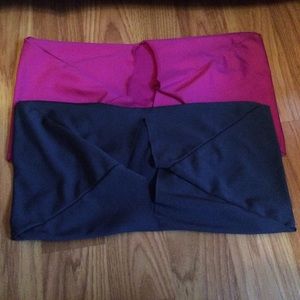 Navy Blue & Dark Magenta Fabric Book Covers